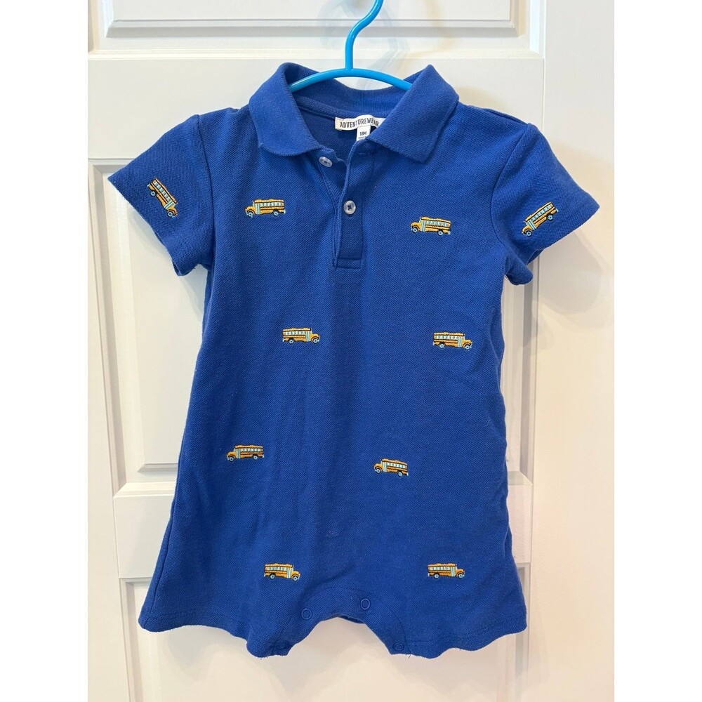Adventurewear 360 School Bus Romper 18 months